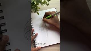 நீங்க Schoolல இத try பண்ணிருக்கீங்களா✨ shortsfeed flowerdrawing tutorialtamil hibiscus [upl. by Alekim]