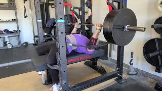 Benching 315lbs for the first time and losing my mind [upl. by Kellyann]