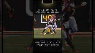 NFL DIRTY PLAYS BURFICT TAKES OUT BROWN nfl nflshorts subscribe roadto1ksubs nflplayoffs [upl. by Ecinnaj]