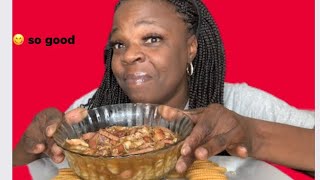 SPICY CHICKEN GUMBO MUKBANG [upl. by Esilrac782]