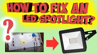 How to Make How to fix an LED spotlight Repairs LED Led bulb repair easily [upl. by Traweek]