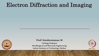 Lec 18  Indexing Diffraction Pattern [upl. by Ainekahs]