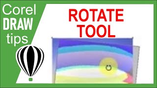 Rotate and change rotation center in CorelDraw [upl. by Werbel14]