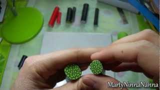 Polymer Clay Tutorial Murrina Mosaic o Lace Cane semplicissima e veloce [upl. by Sidwohl]