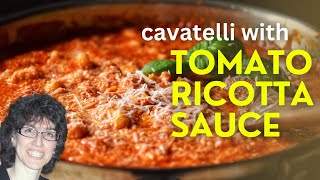 Italian Comfort Food Cavatelli with Tomato Ricotta Sauce recipe cavatelli [upl. by Towland]