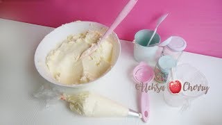 How To Make Buttercream Frosting  Easy basic recipe  Aleksa Cherry [upl. by Akemrehs]