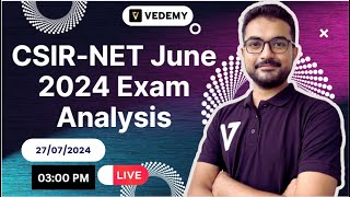 CSIRNET June 2024 Exam Analysis  Sounak Sinhababu  CSIR  GATE  DBT  ICMR [upl. by Alabaster970]