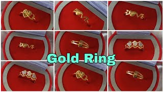 Latest light gold ring designs with weight and price  Gold ring for womens [upl. by Coe]