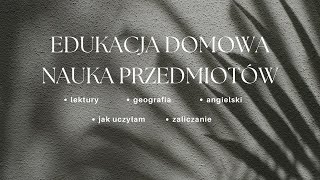 Edukacja Domowa  nauka przedmiotów [upl. by Can]