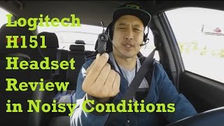 Logitech H151 Headset Review in Noisy Conditions [upl. by Pratt]