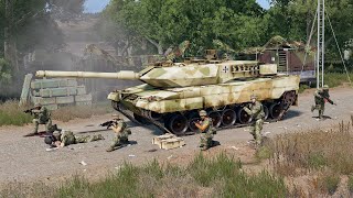 Ukrainan Leopard 2A6 TANK faced a heavy battle with Russias latest T90h Tanks  Arma 3 [upl. by Orips]