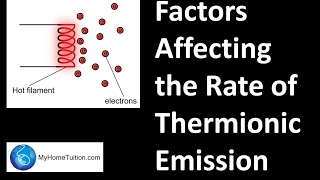 Factors Affecting the Rate of Thermionic Emission  Electronics [upl. by Llyrad]