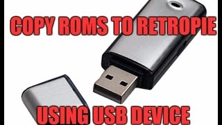 RetroPie Copying roms using USB [upl. by Kippar702]