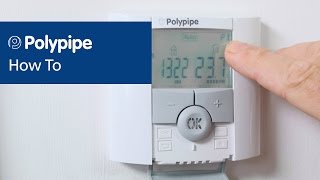 Programming Polypipe Thermostats  Polypipe Underfloor Heating [upl. by Samled]