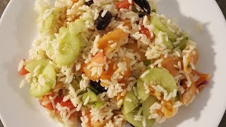 ♡♡recette de Salade de riz composé  recette facile  ♡♡ [upl. by Slyke513]