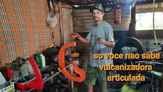 vulcanizadora articulada para pneu de automóveis da marca viluz [upl. by Tjader]