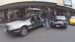 DeLorean  car show Maling Road Melbourne Australia [upl. by Anihs]