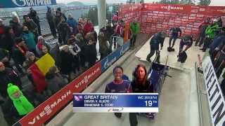 FIBT  Womens Bobsleigh World Cup 20132014  Winterberg Heat 1 [upl. by Scharf]