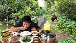 BAGYO BAHA ULAN MUKBANG TALBOS NG KAMOTE TINAPA BAGOONG ISDA BUCHERON Filipino Food Mukbang [upl. by Waly572]