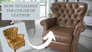 How to Change to Color of Leather  Leather Dyeing Technique [upl. by Torin]