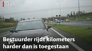 Met een snelheid van boven de 200 kilometer per uur rijden terwijl het regent  RTV Utrecht [upl. by Trefler]