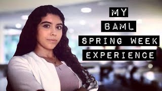 MY BANK OF AMERICA SPRING WEEK EXPERIENCE [upl. by Sinnal301]