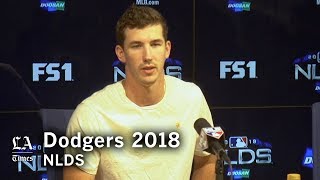 Dodgers NLDS 2018 Walker Buehler on how he approaches pitching in the playoffs [upl. by Llerud155]