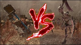 Hammerers Grudge Settlers VS Exalted Daemonettes of Slaanesh Total War Warhammer 3 [upl. by Aliak611]