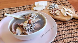 Chinese herbal soup for digestion immunity Qi and clearing dampness 健脾养胃益气祛湿的四神汤 [upl. by Ydurt]