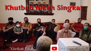 Khutbah Nikah Singkat Sesuai Sunnah [upl. by Samy]