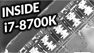 Inside i78700K  Scanning Electron Microscope SEM Footage en [upl. by Azral286]