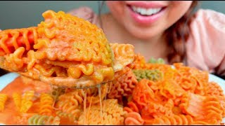 ASMR CREAMY CHEESY TOMATO PASTA Italian Radiatori 🧀 먹방 Eating Sounds No Talking suellASMR [upl. by Milissa]