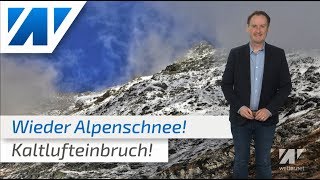 Temperatursturz mit Alpenschnee nach regional warmem Wochenende Mod Dominik Jung [upl. by Martica]