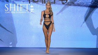 MONICA HANSEN BEACHWEAR 4K UNCUT  2020 Swimwear Collection  Swim Week 2019 Miami [upl. by Arahk]