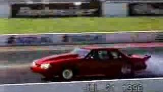 Racin Jason Betwardas red car drag racing smoking the tires [upl. by Nikolas]