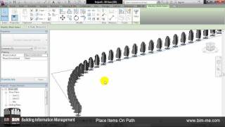 Place Items On PathDivide In Revit From BIMMEwmv [upl. by Apilef230]