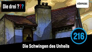 Die drei Fragezeichen Folge 216  Die Schwingen des Unheils  Hörprobe zum Hörspiel [upl. by Sivlek718]