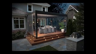 Outdoor Living  Louvered Pergola and Motorized Screens by Exosysteme [upl. by Ettenrahc]