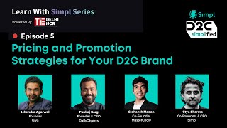 Pricing and Promotion Strategies for D2C Brands  Learn with Simpl  EP 5 [upl. by Ardnued]