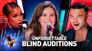 ONE HOUR of UNFORGETTABLE Blind Auditions on The Voice [upl. by Nosae]