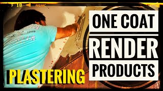 ONE COAT RENDER PRODUCTS Plastering for beginners how to plaster [upl. by Eire2]