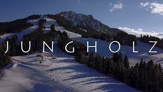 SKIPARADIES JUNGHOLZ IN 4K  Aerial View DJI Drohne Tannheimer Tal [upl. by Anayit]