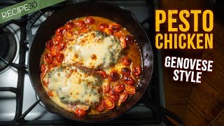 🇮🇹 Easy Weeknight Pesto Chicken  OnePan 35 Mins [upl. by Lawrenson]