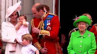 Duke and Duchess of Cambridges family stole the attention from the Queen [upl. by Rdnaskela926]