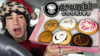 Trying Christmas CRUMBL COOKIES [upl. by Dobb]