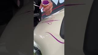 Got my pinstripes at Sturgis look them up Roach Pinstriping 🩷 sturgis FOLLOW US ON YOUTUBE [upl. by Yam]