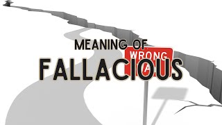 What is the meaning of Fallacious [upl. by Hgielah]