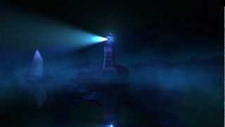 Lighthouse and Foggy Sea Animation Old Light Media Ident [upl. by Merrili]