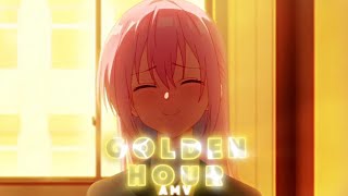 Shikimori  GOLDEN HOUR  A M V  EDIT [upl. by Ailegnave254]