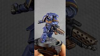 Ultramarine Infernus Marine Painting process warhammer warhammer40000 40k miniaturepainting [upl. by Lebezej]